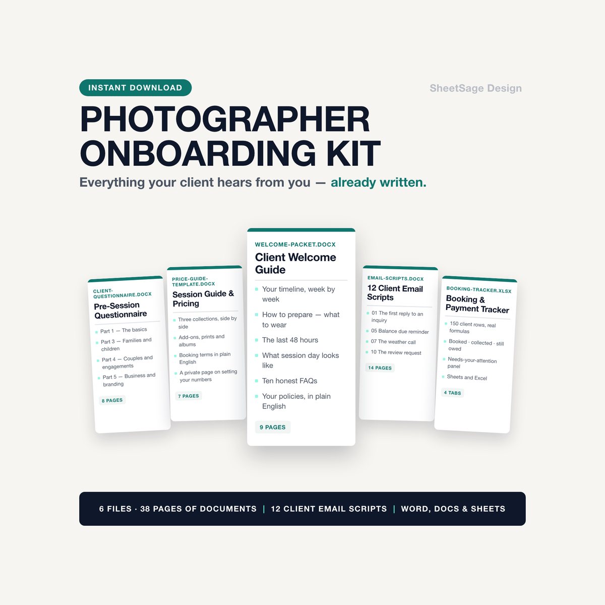 Photographer Client Onboarding Kit
